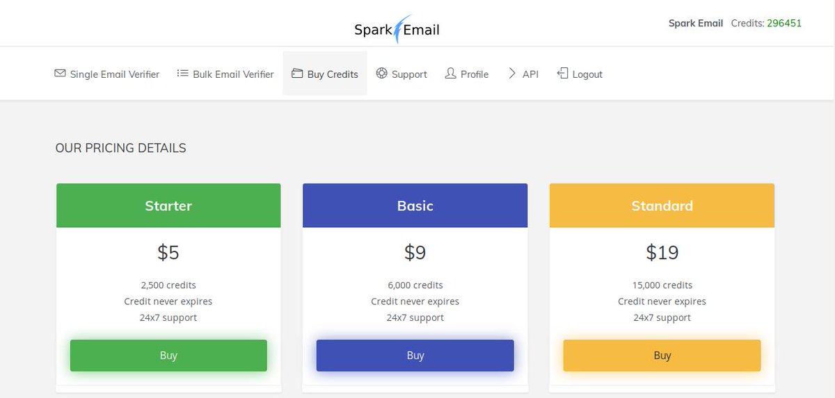 Spark_Email's tweet photo. Hello Everyone,
Good news! SparkEmail's starter pack is now just $5!
Credits never expire. Grab your starter pack today!

#emailverify #emailvalidation #emailverifier #emailverification #B2B #bulkemailverification #singleemailverification https://t.co/jrDjLpHJa1
