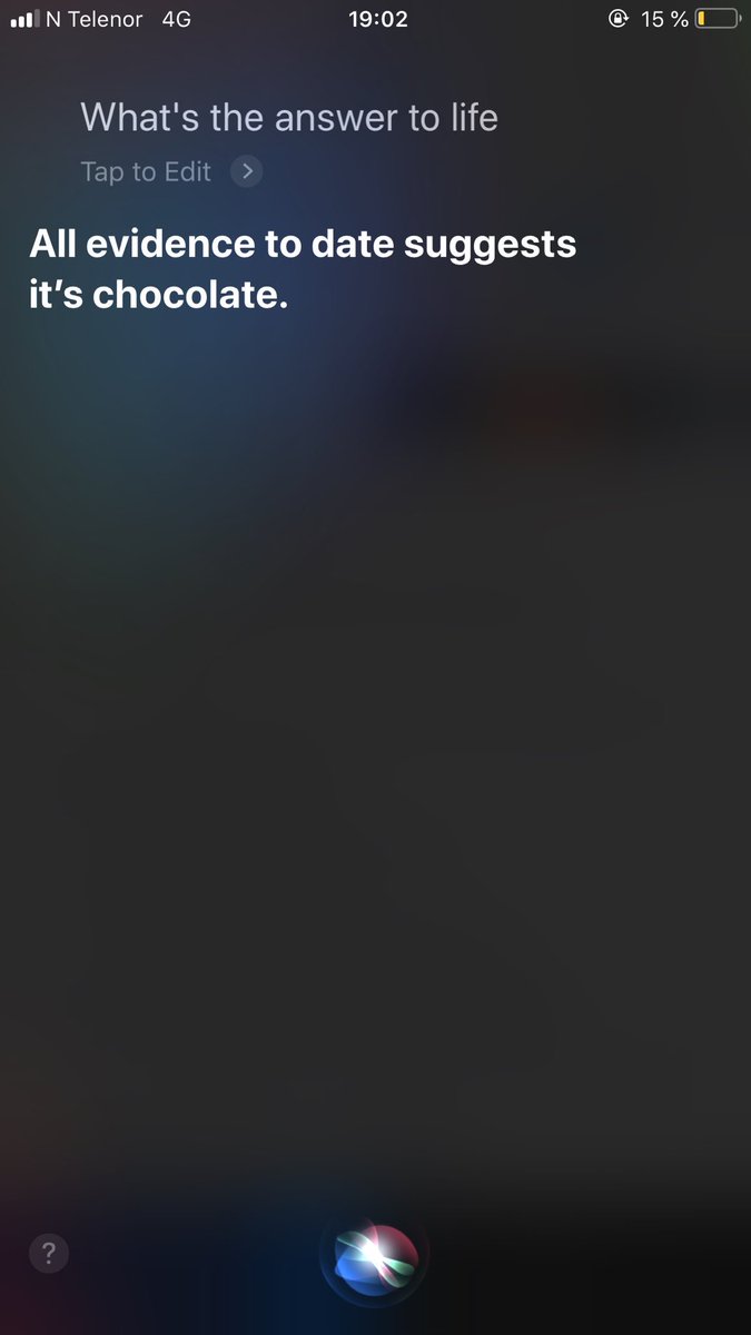 Thank you Siri
