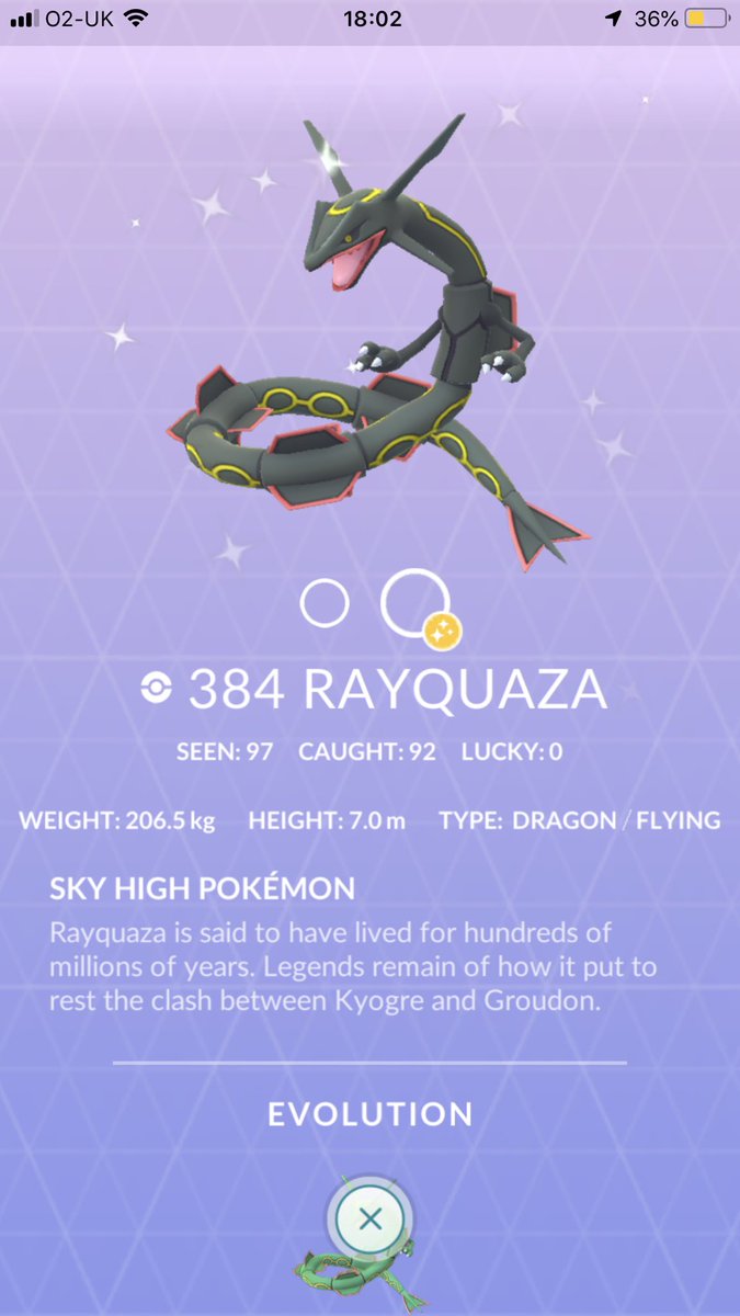 MatthUk6's tweet photo. Around 82 Raids done since Rayquaza has been back. x1 Shiny and x1 96% IV (being my best ever one ๐) anyone else having this bad luck with IVโs?!
#Pokemon #PokemonGo #RayquazaRaids #Rayquaza #ShinyRayquaza #pokemonraidboss https://t.co/DhuZREgpkp
