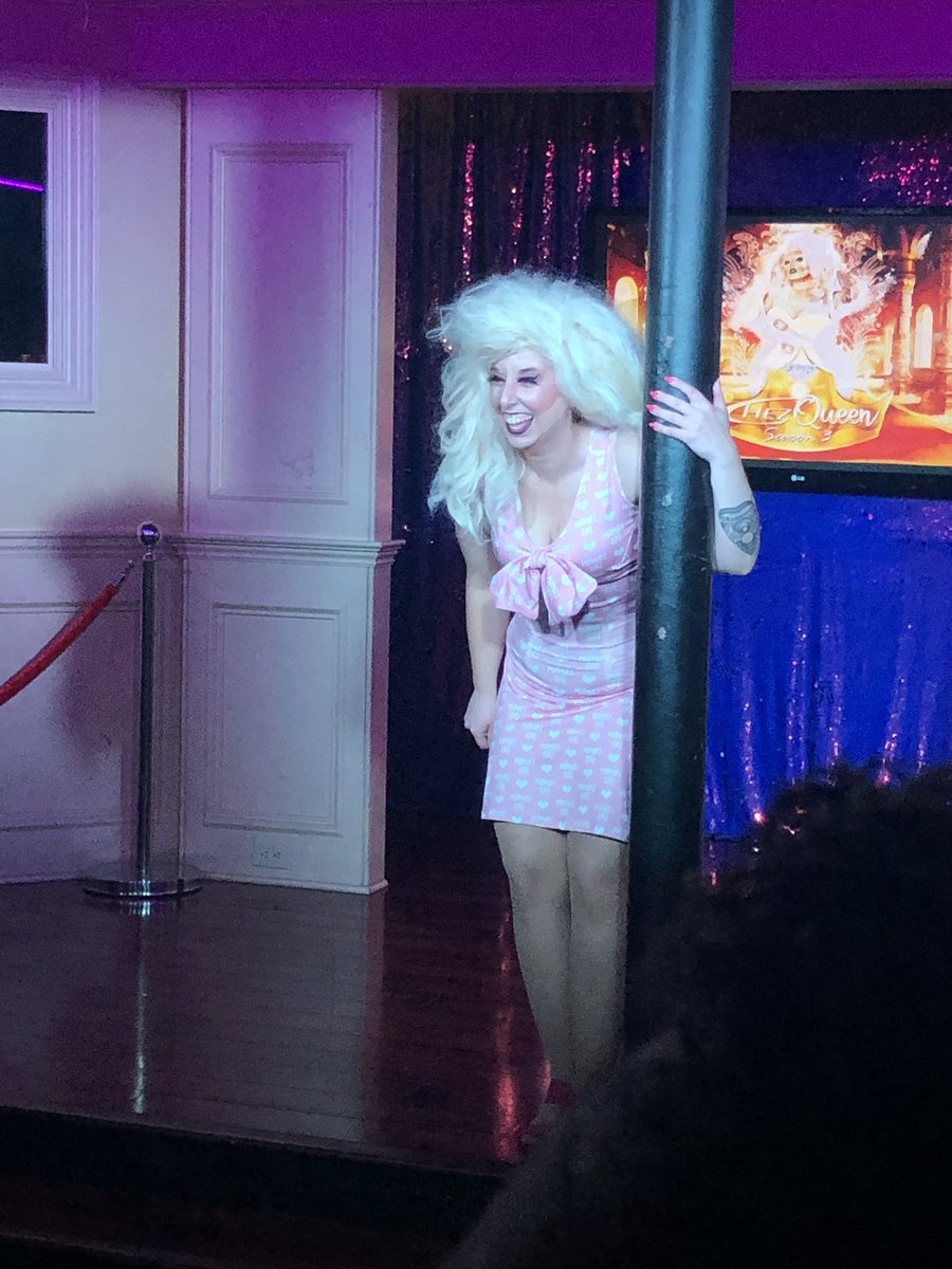 npmarino912's tweet photo. @BeetlejuiceBway is officially haunting our local drag show at the #ChezEst. @ClaireE613’s #FrizzieBorden did @SOPHIANNECARUSO proud with her #DeadMom performance. She should submit to #BeetlejuiceBugBitesContest https://t.co/IW93HtPdiV