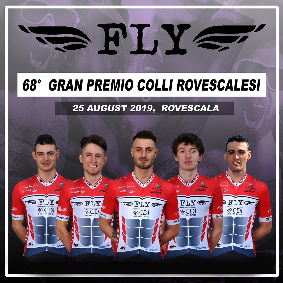 FLYCyclingTeam's tweet photo. Our race selection for 68°GRAN PREMIO COLLI ROVESCALESI 
-
🗒️25/08/2019
📍 Rovescala
🚴‍♂ 155 km
⏱️ Start - 14,00 pm
-
#FlyCyclingTeam #FlyTeam #DiabeteTeam #DiabeteTypeOne #DiabeteSport #DiabeteCycling #Cycling #Ciclismo #Ciclisme https://t.co/3bgntCqvKM