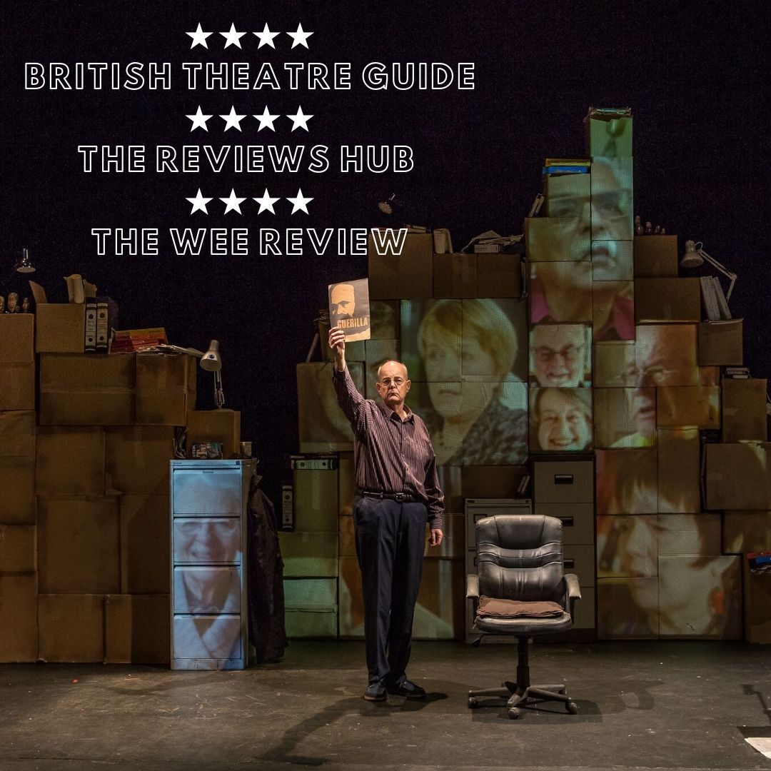 WirelessOp's tweet photo. #Edfringe #Recommendation👍 Truly uplifting theatre @YourOldChina#Tryingiton @Traverse. A rewind fast/forward journey with #DavidEdgar, his younger self and yes, everyone’s younger self. Brave, witty, informative &amp; provocative.Phenomenal! https://t.co/I9urLJz1ox