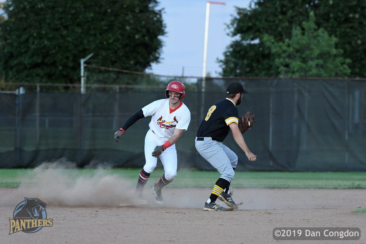 dancongdon's tweet photo. ⚾️ I was ready for the play at second base, but not ready for how high #8, Mike Andrulis would have to jump to make the catch. The runner was safe, but the leap probably saved another base. That, and Mike stuck the landing. #Panthers101 #EightPointSixFromTheRussianJudge https://t.co/raVq4hypl3