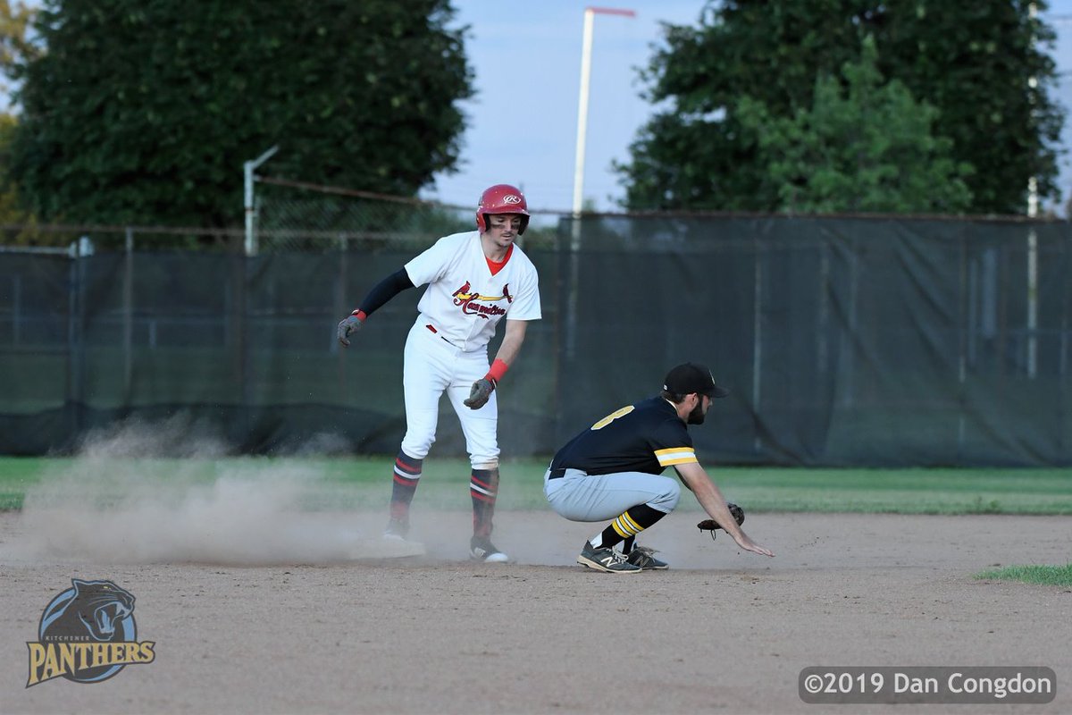 dancongdon's tweet photo. ⚾️ I was ready for the play at second base, but not ready for how high #8, Mike Andrulis would have to jump to make the catch. The runner was safe, but the leap probably saved another base. That, and Mike stuck the landing. #Panthers101 #EightPointSixFromTheRussianJudge https://t.co/raVq4hypl3