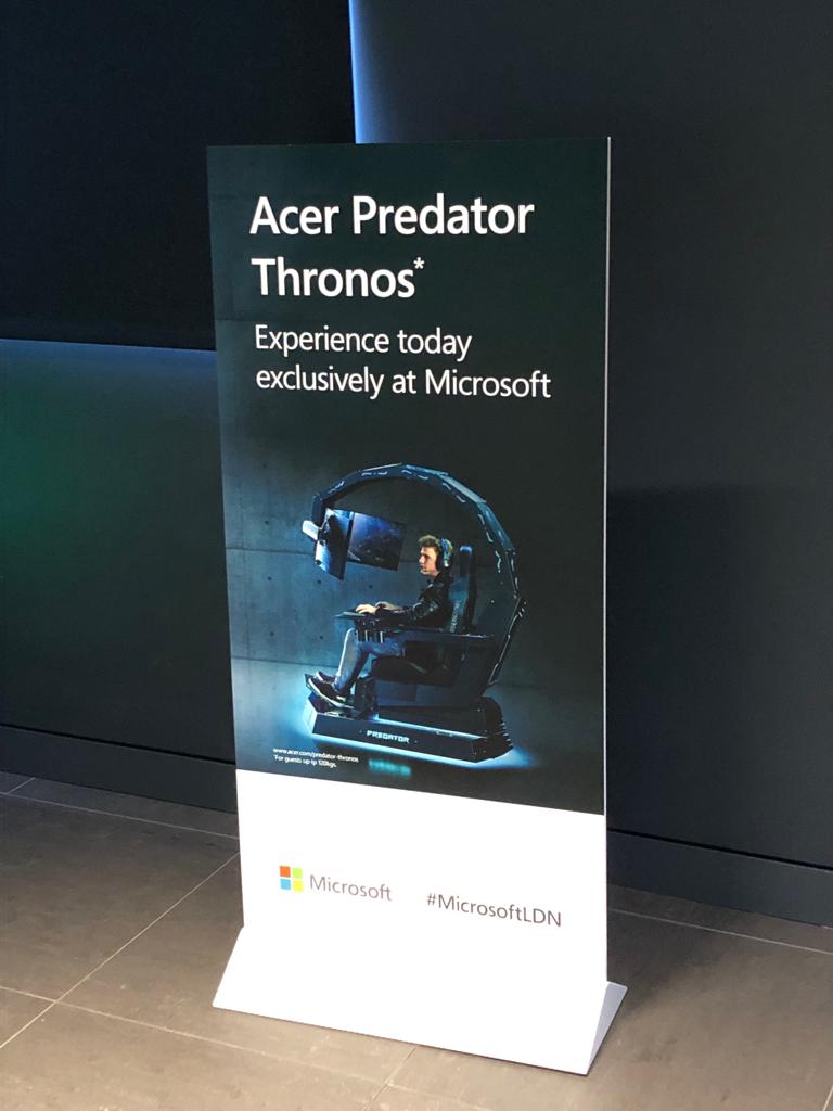 GaiusPanda's tweet photo. Was lucky enough to check out the Acer Predator Thronos ๐ #microsoftstoreuk #MicrosoftLDN #Acer #predator #thronos #london #gamer #noad https://t.co/I5Z3Yp5ESB