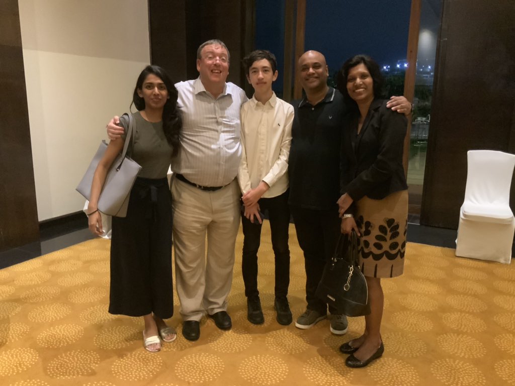Andrew007Uk's tweet photo. So good to meet up with @ShantaThoutam, @aisheethagudala &amp; special guest @SrinKollipara who flew in from Delhi, all part of the wonderful @THubHyd family who made me so welcome since first visiting this amazing incubation space in 2917. All were guests at tonight’s event https://t.co/CX3uUVKIj2