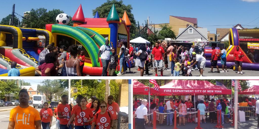 allencathedral's tweet photo. Today is our #backtoschool #backpackgiveaway. Join us for a day filled with fun, games, food, music &amp;  giveaways, 12pm-3pm,  in our parking lot on Merrick Blvd. btwn.111 Ave. &amp; 111 Rd. #gacgives  #allenactsofkindess #allencathedral #fdnyblockparty @fdny #Engine275 #Ladder133 https://t.co/8tIsix2BUM