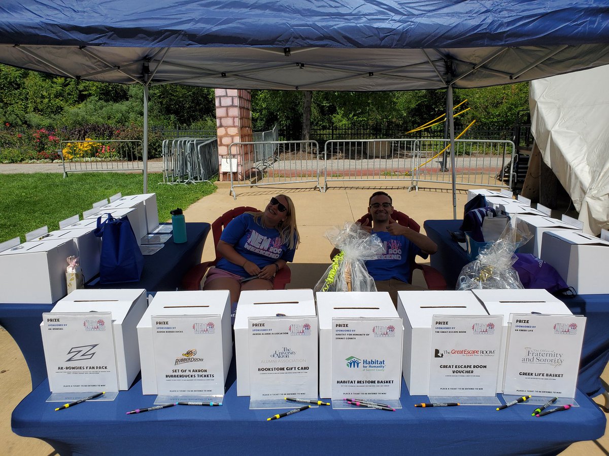 Come visit John and Nina at our raffle table to enter your tickets for many of our cool prizes! #NewRooWeekend