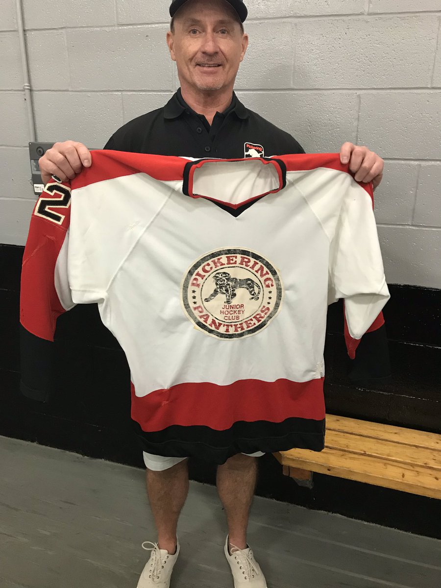 PanthersOJHL's tweet photo. Thank you to the 1979/80 Pickering Panthers for coming ! A long tradition  continues as we are about to embark our 47th season ! #PlacetoPlay https://t.co/x0w8FIhovN