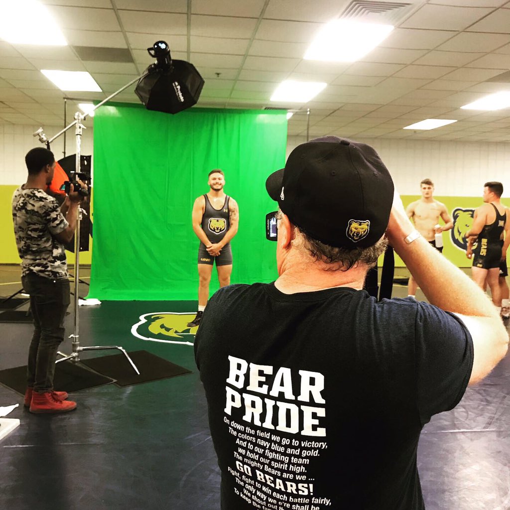 UNCBearsWrestle's tweet photo. Sneak peak of what’s about to come👀 
#BearDown
#HibernationIsOver https://t.co/iZ0snZzJsq