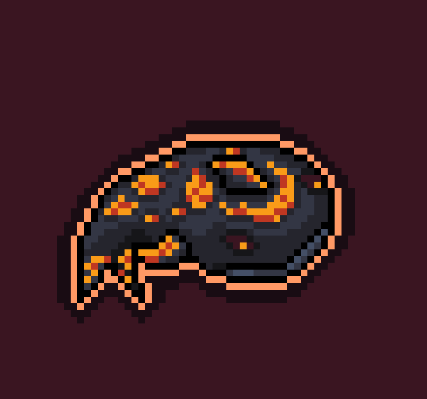 ReeceGeofroy's tweet photo. Here is a #fire #whale monster that I created for a new project I am starting up soon!

#pixel_dailies #indiedev #gamedev #pixelart @Pixel_Dailies #monster #creature https://t.co/pUIdJk2qWY