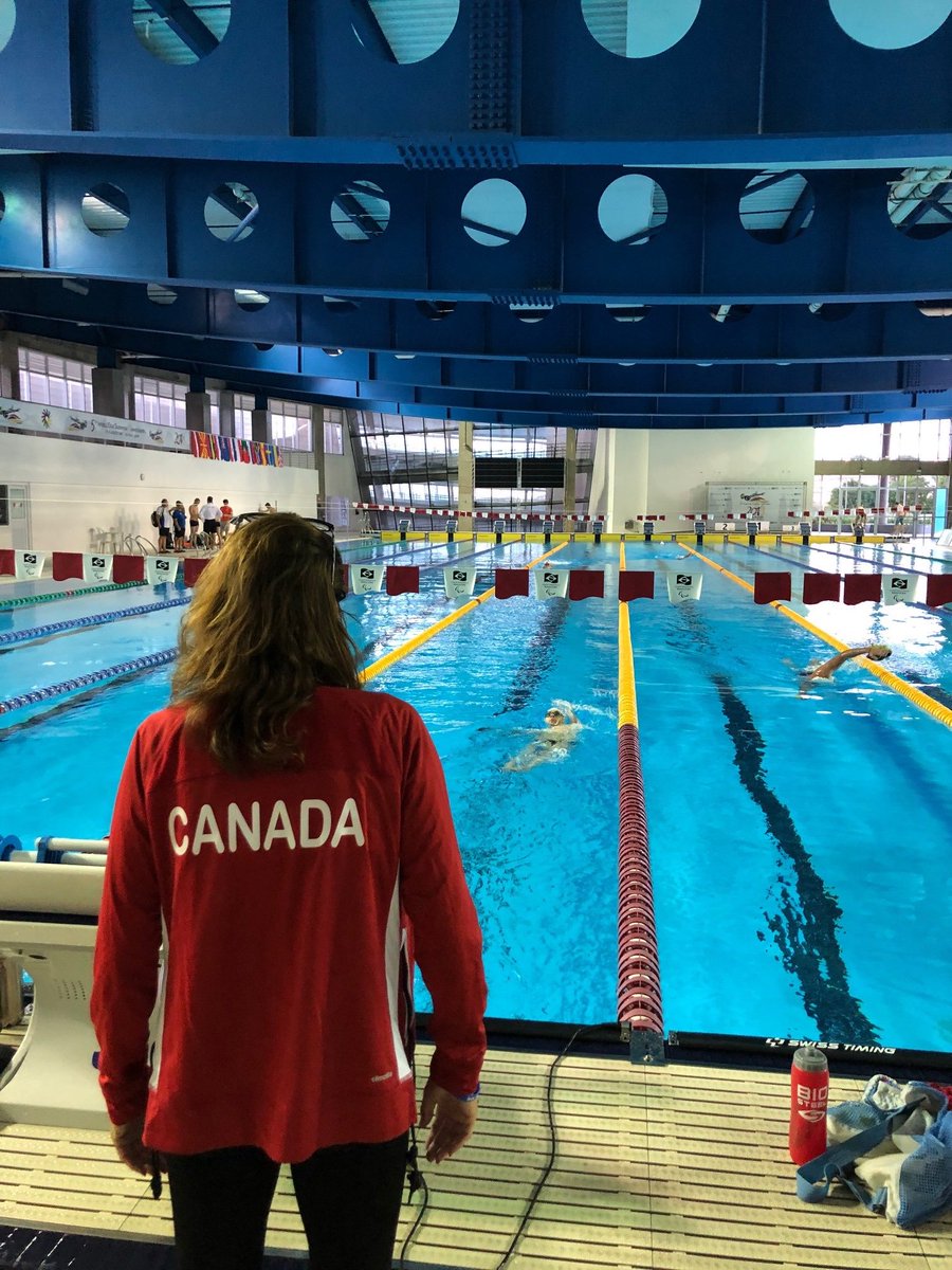 The Canadian Swim Team is in the building! Go 🇨🇦 Go!