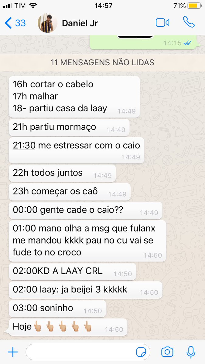 caiocesar__'s tweet photo. tudo certo com a programação de hoje @danieljunior_x https://t.co/7sKI51dkhZ