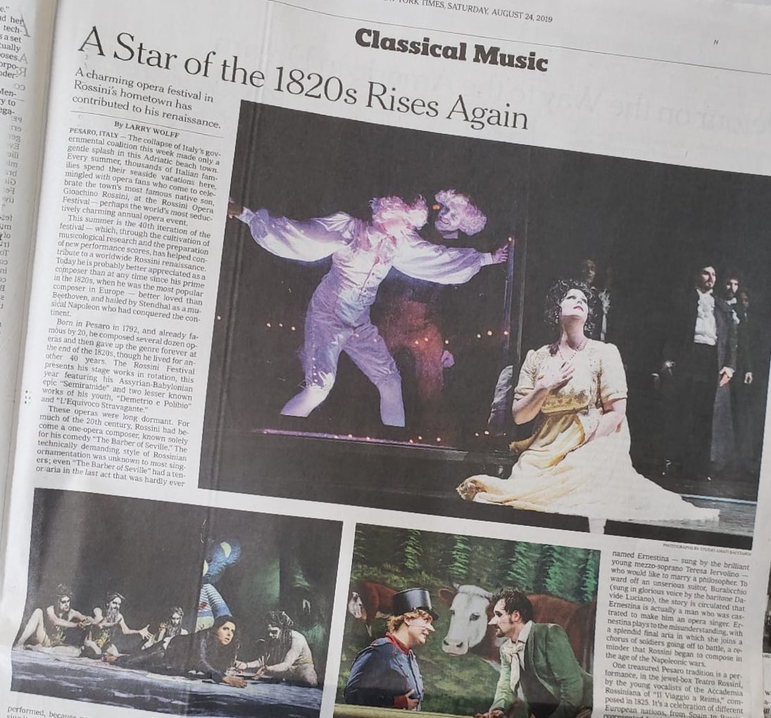Rof_Pesaro's tweet photo. A coffe in #NewYork with the article of #LarryWolff for the @nytimes 📣

#ROFXL https://t.co/ZuxZrS0UXm