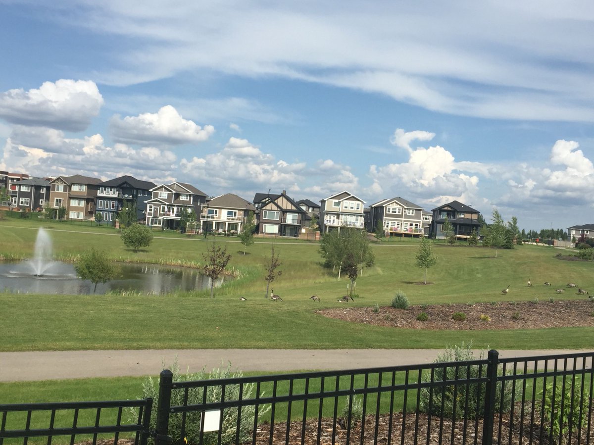 FootprintD's tweet photo. Beautiful view from our last pond view townhouse. Plenty of bird watching to be done from this front facing balcony. 
*
*
1077 Rosenthal Blvd 
#yeg #newhome #condo #yegcondo https://t.co/2UStxir2iU