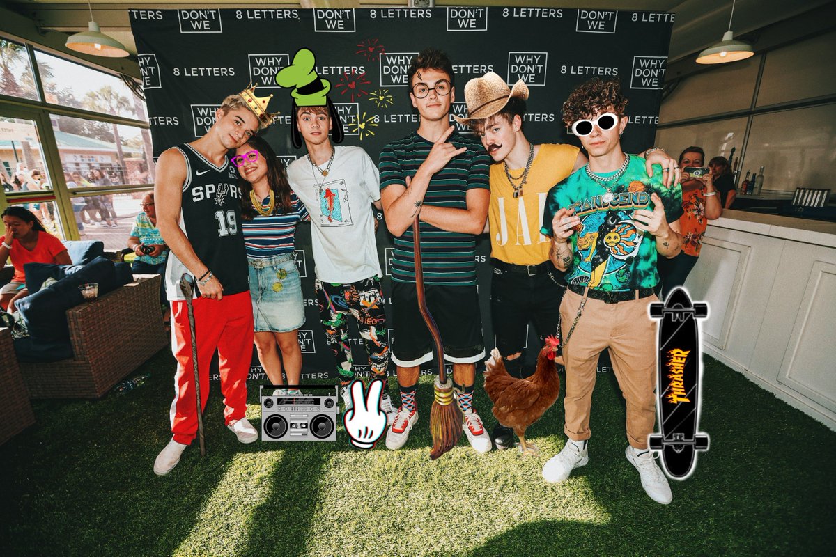 Chellysully17's tweet photo. Daniel: Prince Charming 🤴🏻
Chelsea: Rapper, Chelly Smalls 🎤
Corbyn: Goofy 😜
Jonah: wizard, Harry Potter 🧙‍♂️
Zach: Cotton Eye Joe 👨🏻‍🌾
Jack: Sk8ter Boi 🤟🏼 https://t.co/s5CNb3qWI9