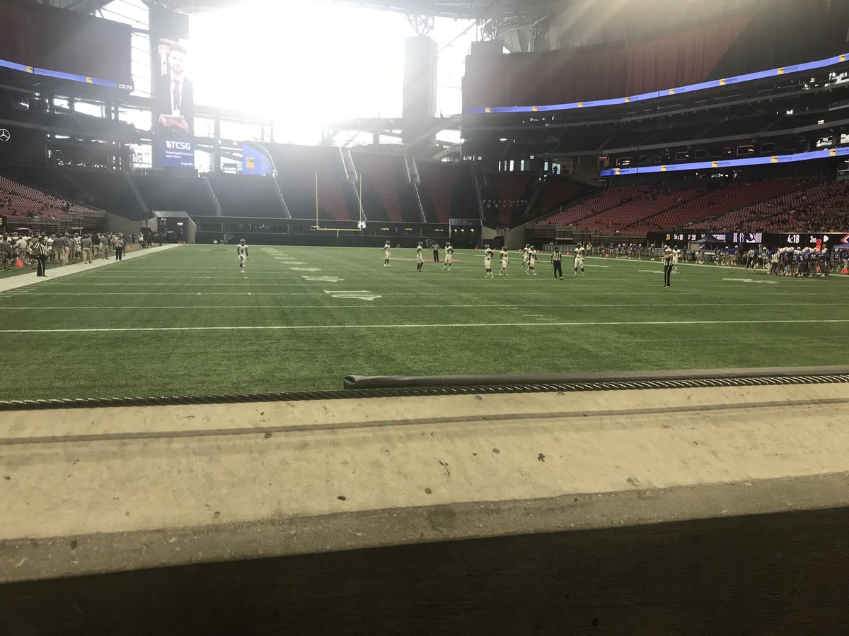 Day off today so of course I’m watching HS football. Tucker and I at The Benz watching <a href="/CorkyKell/">Corky Kell + Dave Hunter Classic</a> between Norcross and Walton. Thanks for the field box <a href="/ShumaSports/">Shuma Sports</a>