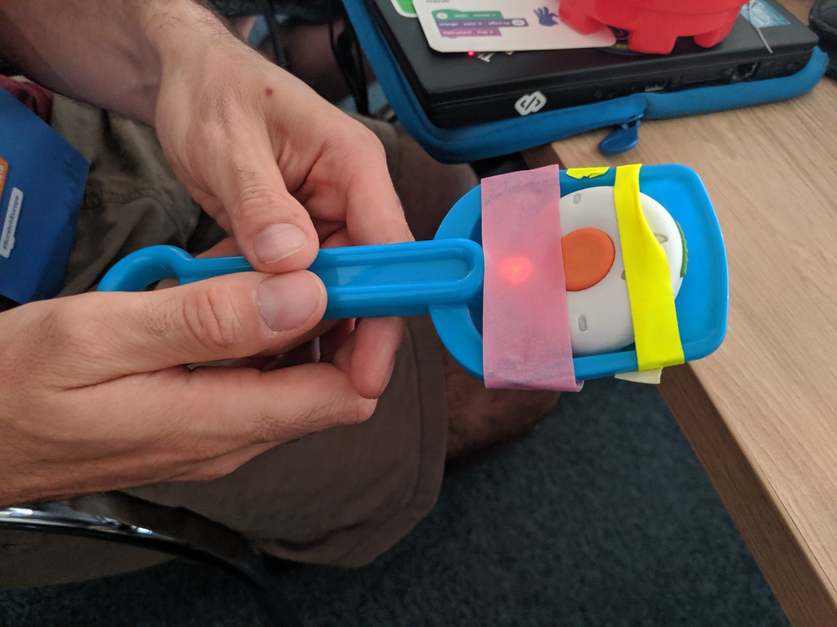 Played with a prototype ScratchGo at #scratcheurope today. Think they are going to be immensely fun for kids to play and tinker with and I want one :-)