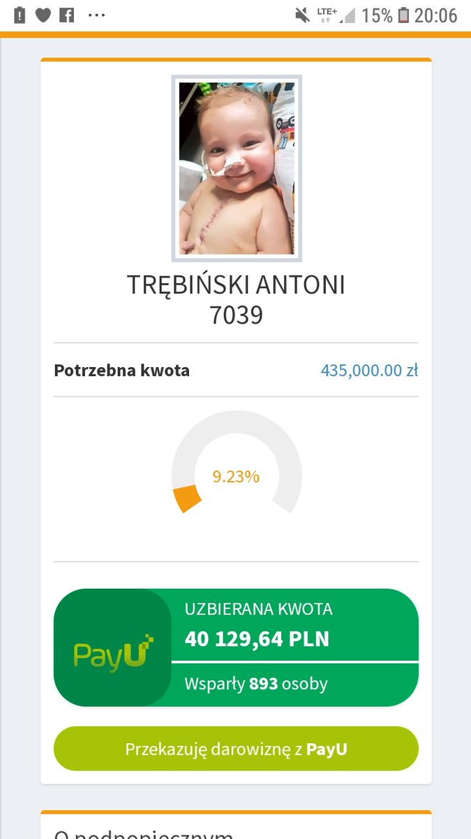 rhoderauls's tweet photo. DAWAJCIE RT
prosze wejdźcie tutaj wpłacić jakiekolwiek pieniądze 
chłopiec ma szansę żyć uzbierane jest już na operację ale nagle jego stan się pogorszył i potrzebny jest specjalny transport, wszystko macie na dole
https://t.co/vVvgHrcUad https://t.co/i2SzDaH9Jz