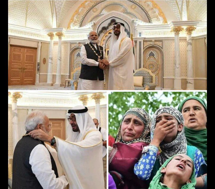 aerofunpak's tweet photo. شرمناک ہے کہ مسلمانوں کی مقدس سرزمین کے رکھوالوں کی جانب سے امت مسلمہ کے انتہائی زخمی حصے پر نمک پاشی کی جارہی ہے۔
#كشمير_تذبح_وكتارا_تحتفل https://t.co/W5p2r5f5C6