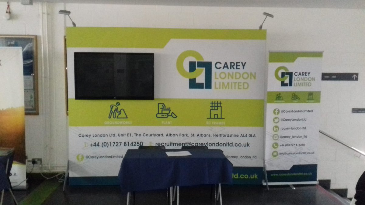 AppliedSigns's tweet image. Tension fabric backdrop with integrated flatscreen mount - rental available