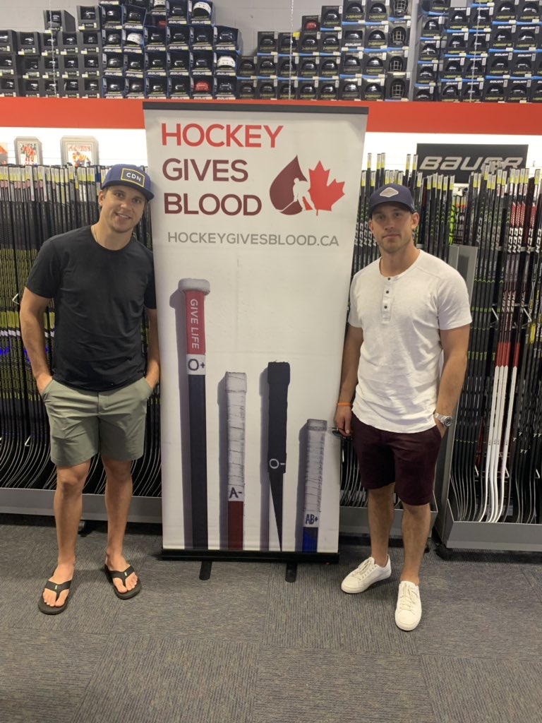 An initiative Jaden &amp; I are proud to support. <a href="/hkygivesblood/">Hockey Gives Blood</a> is paving the way to educated the hockey community about the important of blood and stem cell donation. #RunForMandi #GetSwabbed