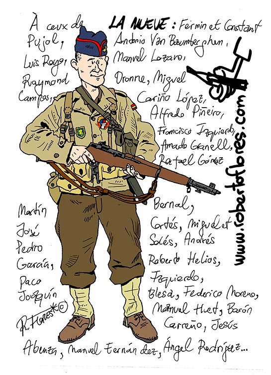 FloresToons's tweet image. Un petit #dessin pour une grande épopée. À ceux de #LaNueve, #2èmeDB #Leclerc, pendant la #LiberationdeParis, @O2LaLiberation @Paris @museeML