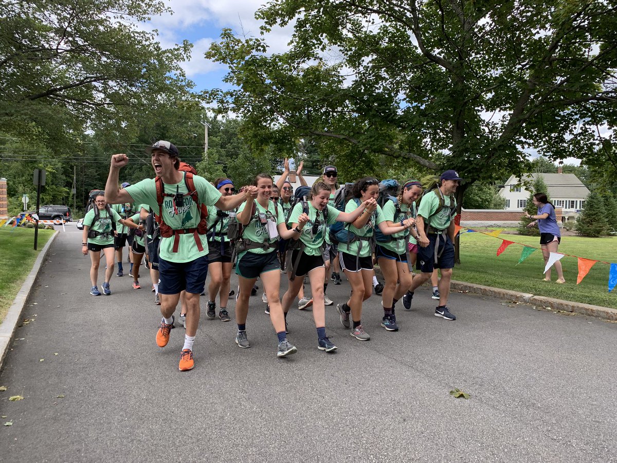 SaintAnselm's tweet photo. Welcome home Road for Hope walkers! #SACRFH https://t.co/WJdDw53lFx
