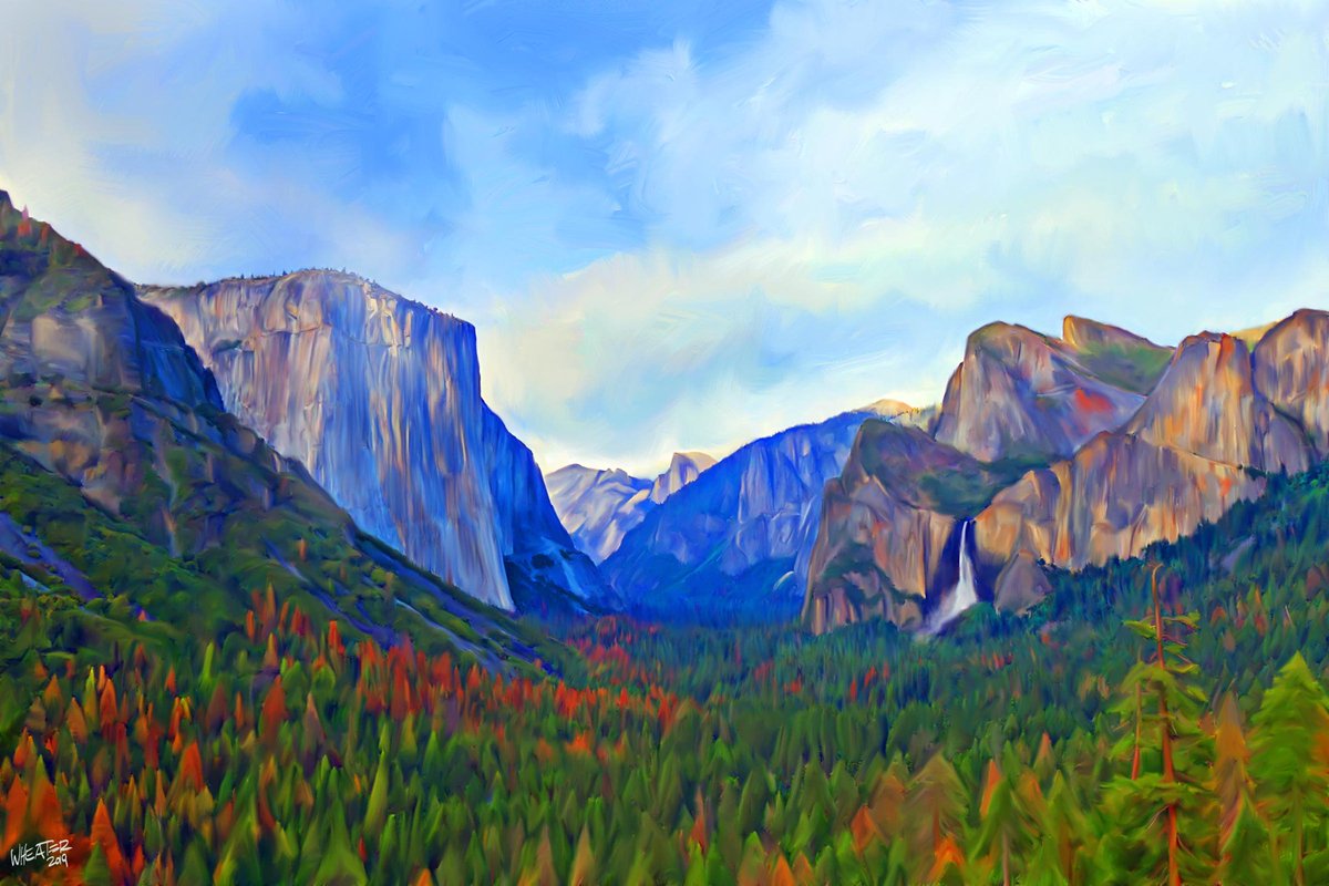 robert_wheater's tweet photo. I finished this #landscape #painting #yosemite I really like how it turned out. #ArtCommission https://t.co/dA7oBwdL4J