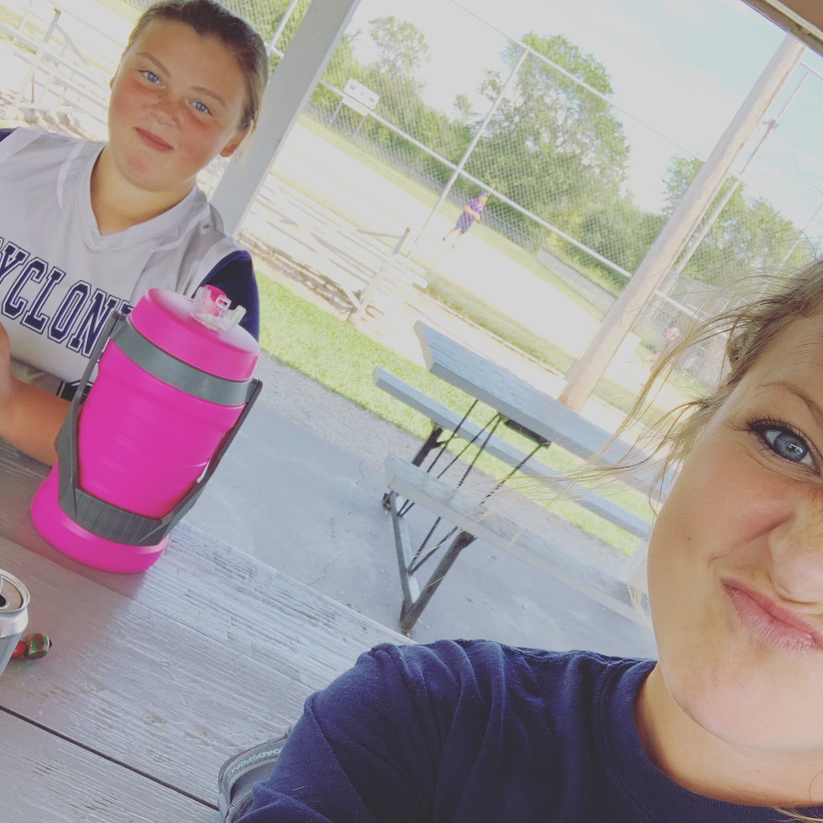 MissVanWinkle2's tweet photo. Cyclones went 1-1 on the day @kitch.paige celebrating by chowing down on some popcorn 🍿 #wpmschat https://t.co/SIR4mwrEr6
