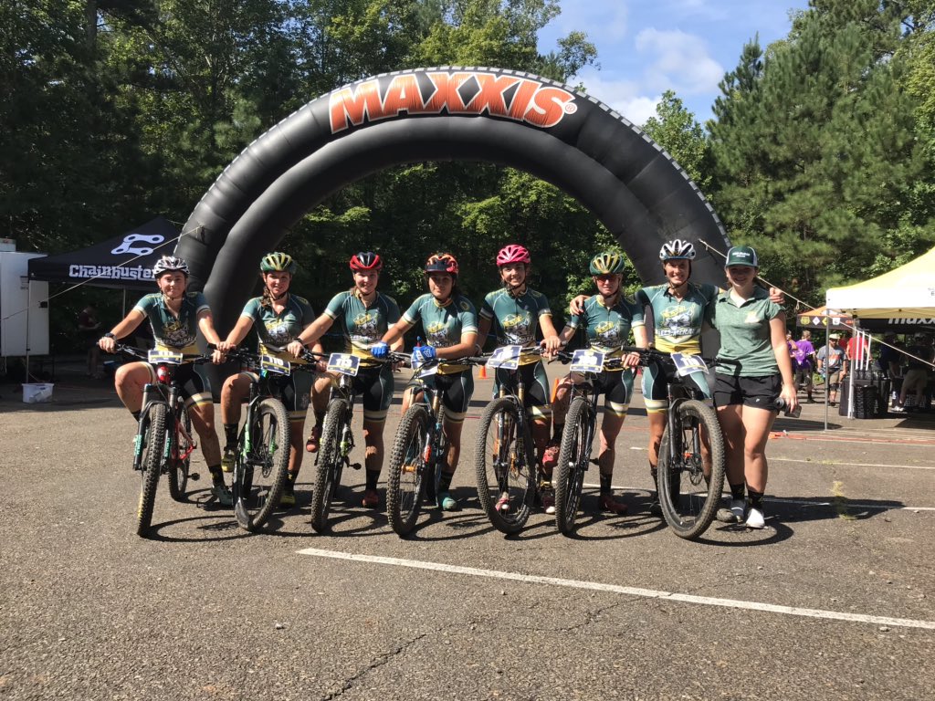 LMCcyclingteam's tweet photo. Women A results XC - Maria Doering scores the first victory for the Bobcats in 2019 and Mady Rails takes 2nd! Erin Sferrazza 6th, Svetlana Mack 8th. Jobs well done! #LeesMcRae #defeet #skratchlabs #bellbikehelmets #feedbacksports #wahoofitness #ridehincapie #GSD #IBD #Undivided https://t.co/Zv6AQ8W1Z8