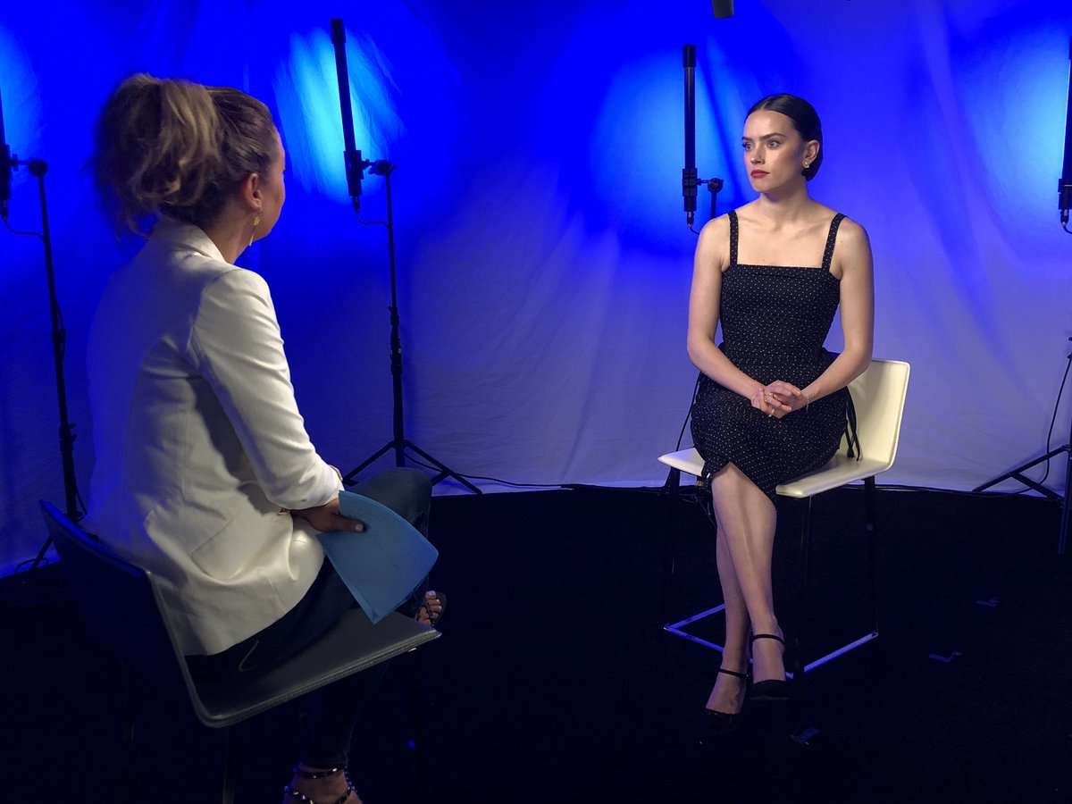 .@ginger_zee: “Describe you and Kylo’s relationship in one word.”

Daisy Ridley: “Connected.”

#TheRiseOfSkywalker
#D23Expo