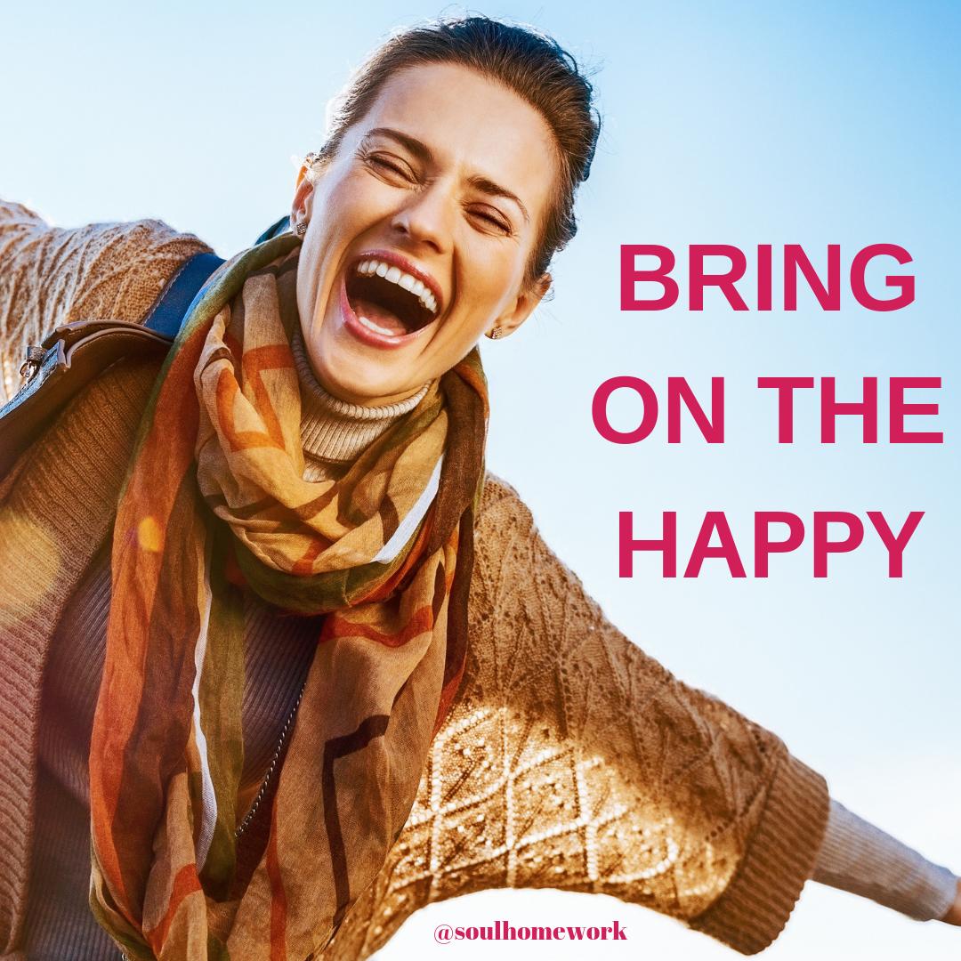 SoulHomework's tweet image. Bring on the happy! Hope you are having an epic weekend. #ownyourshift