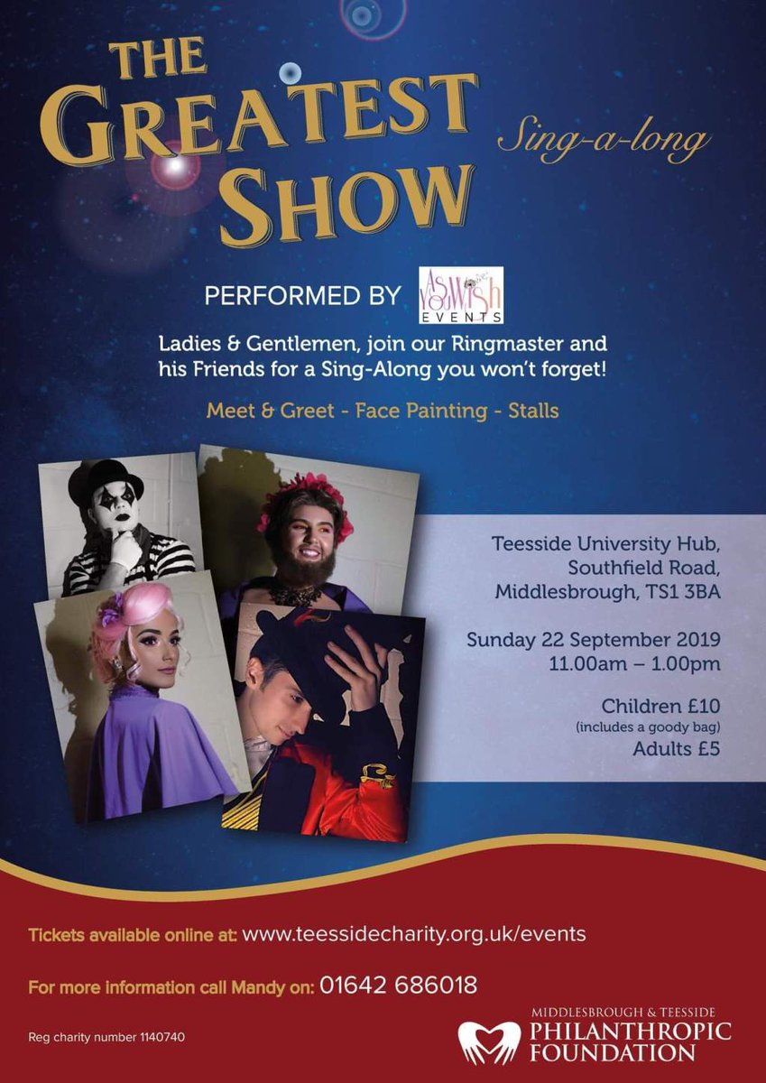 The Greatest Showman-A Fab Charity Evenr middlesbroughevents.com/the-greatest-s…