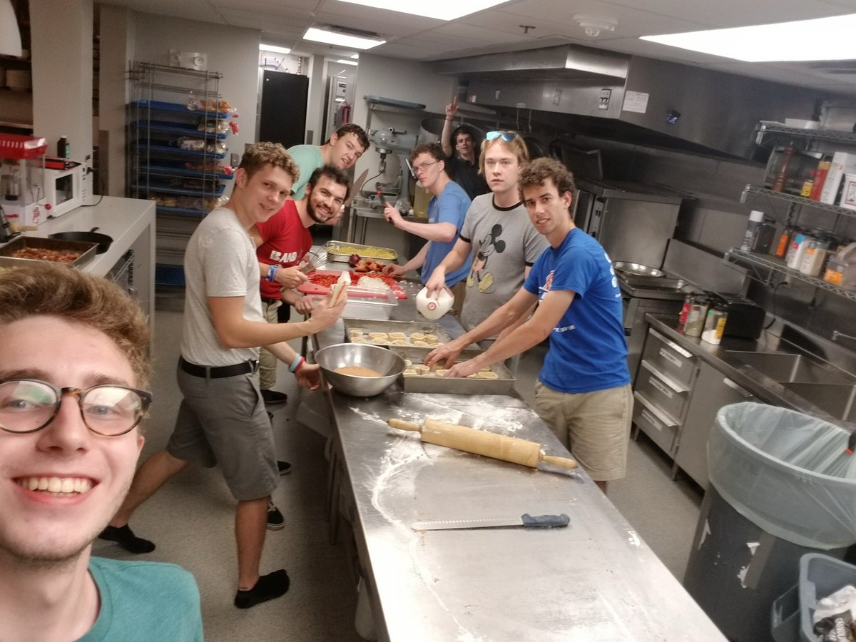 BattenfeldHall's tweet photo. The men of Battenfeld went out to Wells Overlook early this morning for breakfast burritos and to watch the foggy sunrise. https://t.co/7vGa31yROH