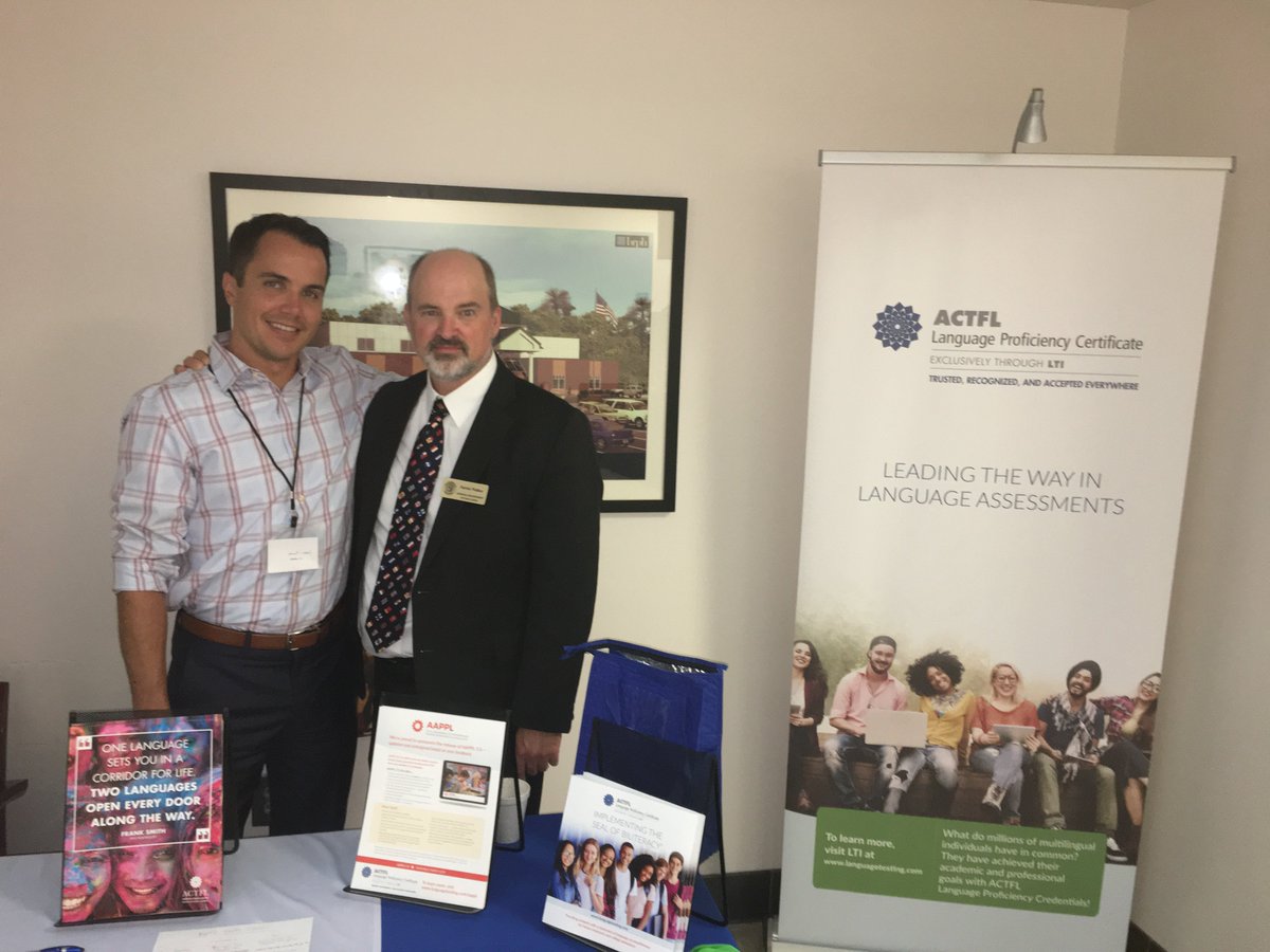 LTILanguageTest's tweet photo. We are thrilled to be sponsoring and presenting at the 6th Annual Georgia Dual Language Immersion Institute (GADII) today! 450 World Language Educators in the house! #GoGADII2019 #AAPPL #GADII2019 @gadoeworldlang https://t.co/reiEXSepQZ