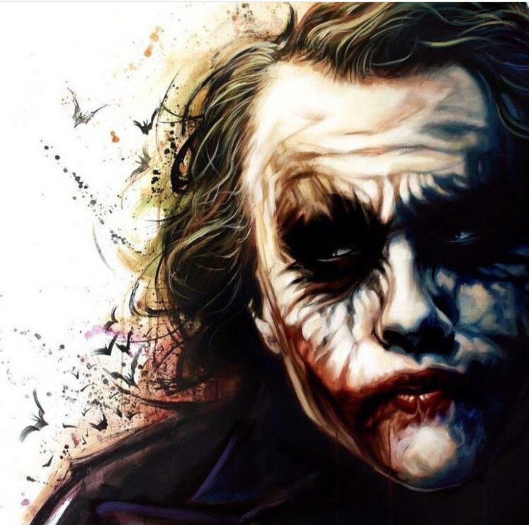 Joker art. Хит Леджер темный рыцарь арт.