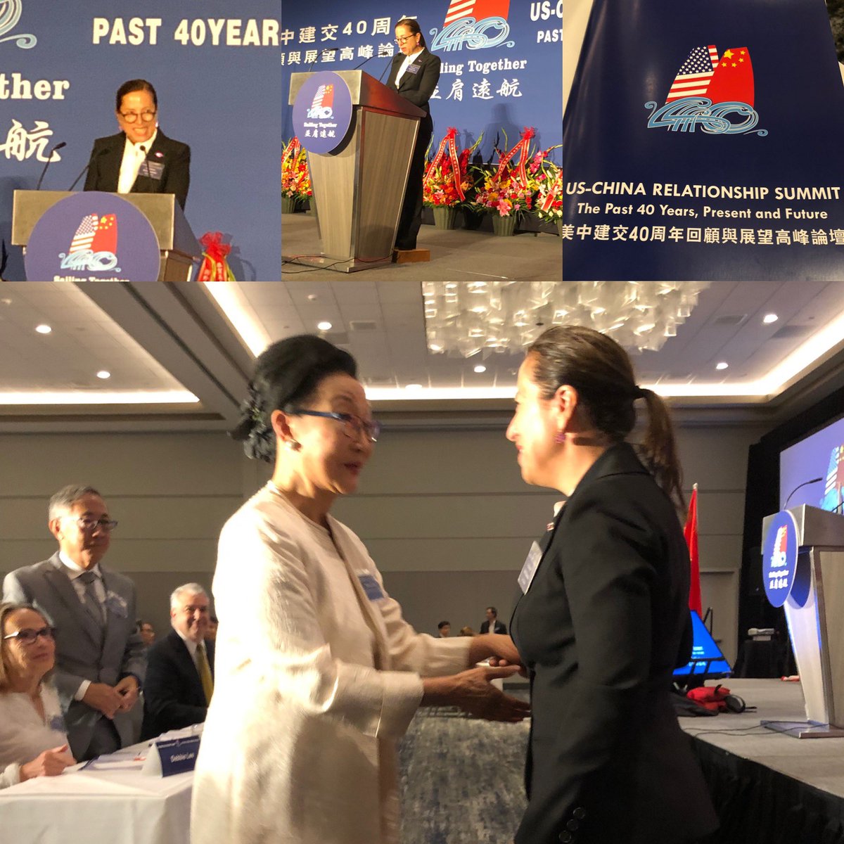 EleniForCA's tweet photo. Enjoyed addressing the U.S.- China Relationship Summit, a one-day event celebrating the past and looking to the future of U.S.- China relations. #BetterTogether #Diplomacy #Partnerships https://t.co/vFt4Y8ytH3