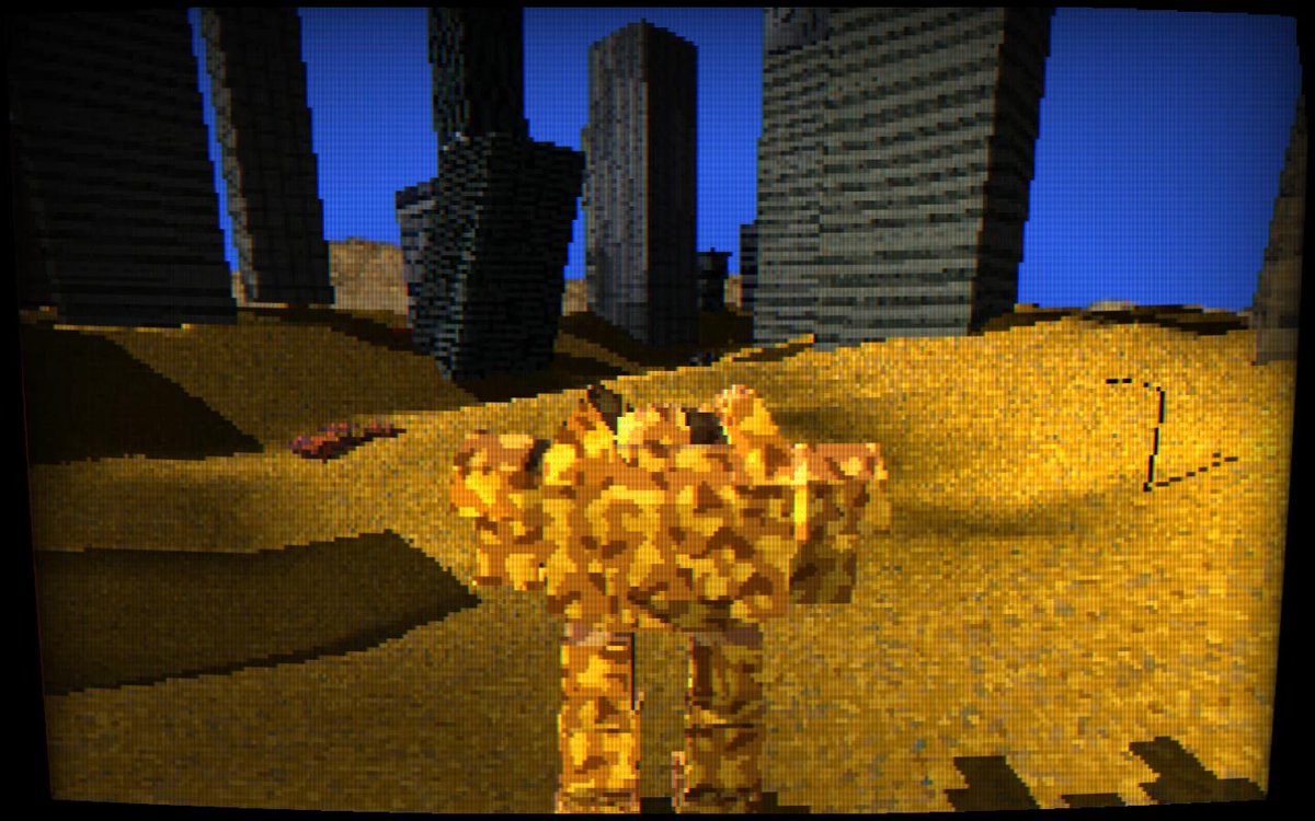 Iron Judgement is getting closer to the PS1 look. We made a CRT filter and lowered the resolution.
#retrowave #mech #indiegame #devlog #indiedev #synthwave #80s #cyberpunk #RETROGAMING #mecha #gamedev #screenshotsaturday #dev #development #aesthetics #indiedevhour #PSX #PS1