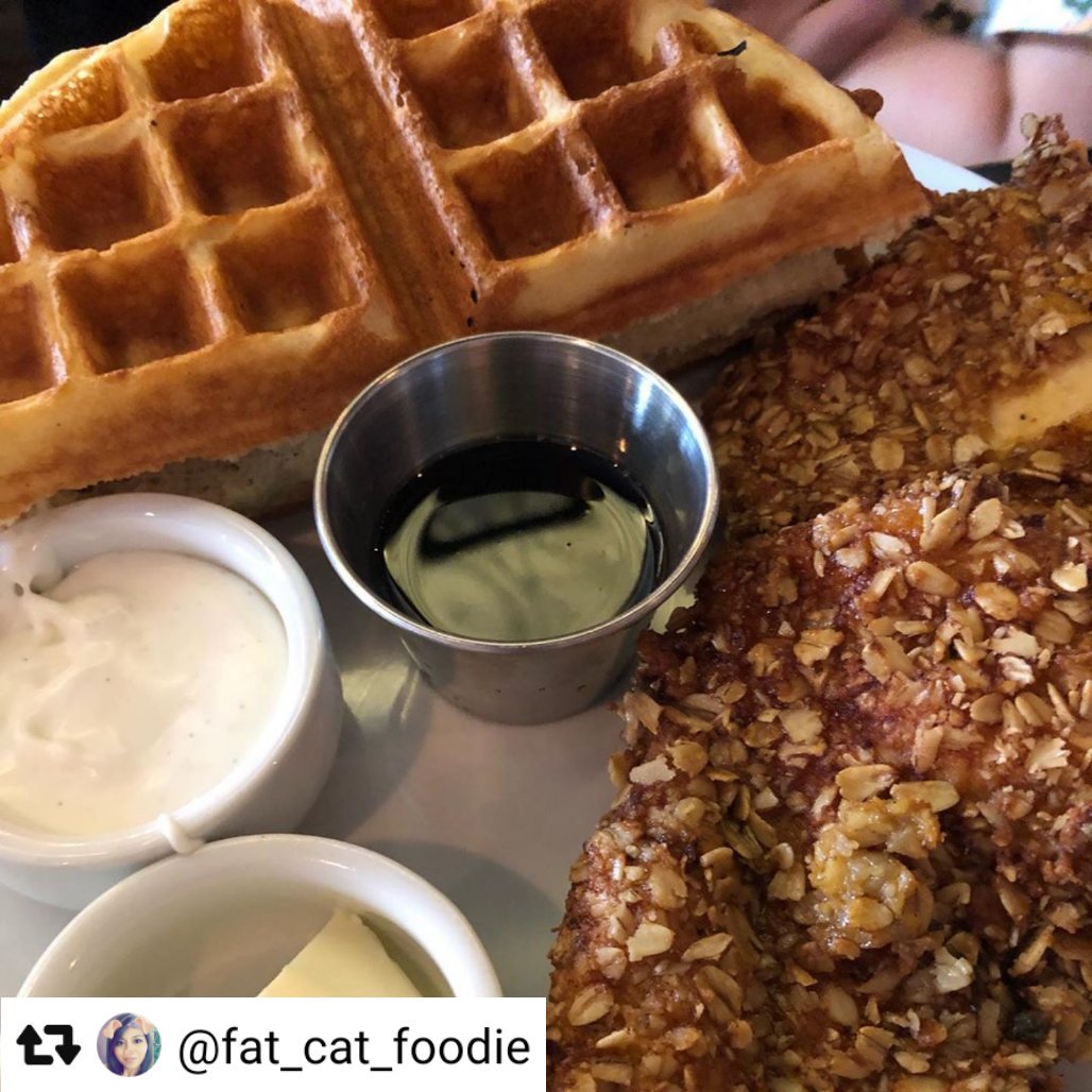 ProspectGourman's tweet photo. Weekends call for Brunch. 🍳 Try our favorite Oat Fried Chicken &amp; Waffle for breakfast this weekend! Join us on Saturdays and Sundays starting at 10:30AM – 4:00PM for our Beverly Hill Billy Brunch! #ProspectGourmand

📸 @Fat_cat_foodie on Instagram – Thanks for sharing! https://t.co/xcAZ2pon9y