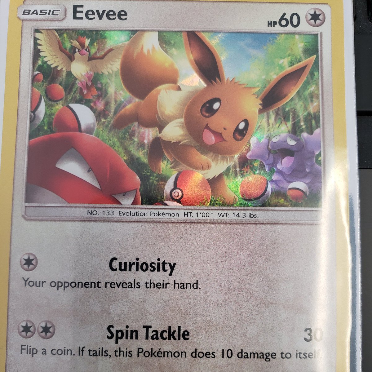 SudonLives's tweet photo. Absolutely loving the art from #HiddenFates especially this adorable Eevee playin in the forest with Grimer and Pidgey. Stay tuned for mondays video the shiny hunt begins! #holo #pokemon #pokemontcg #shinypokemon #shiny #eevee #subscribe #smallyoutuber #SudonsSegment #mewtwo #mew https://t.co/y6dZdZsSCl