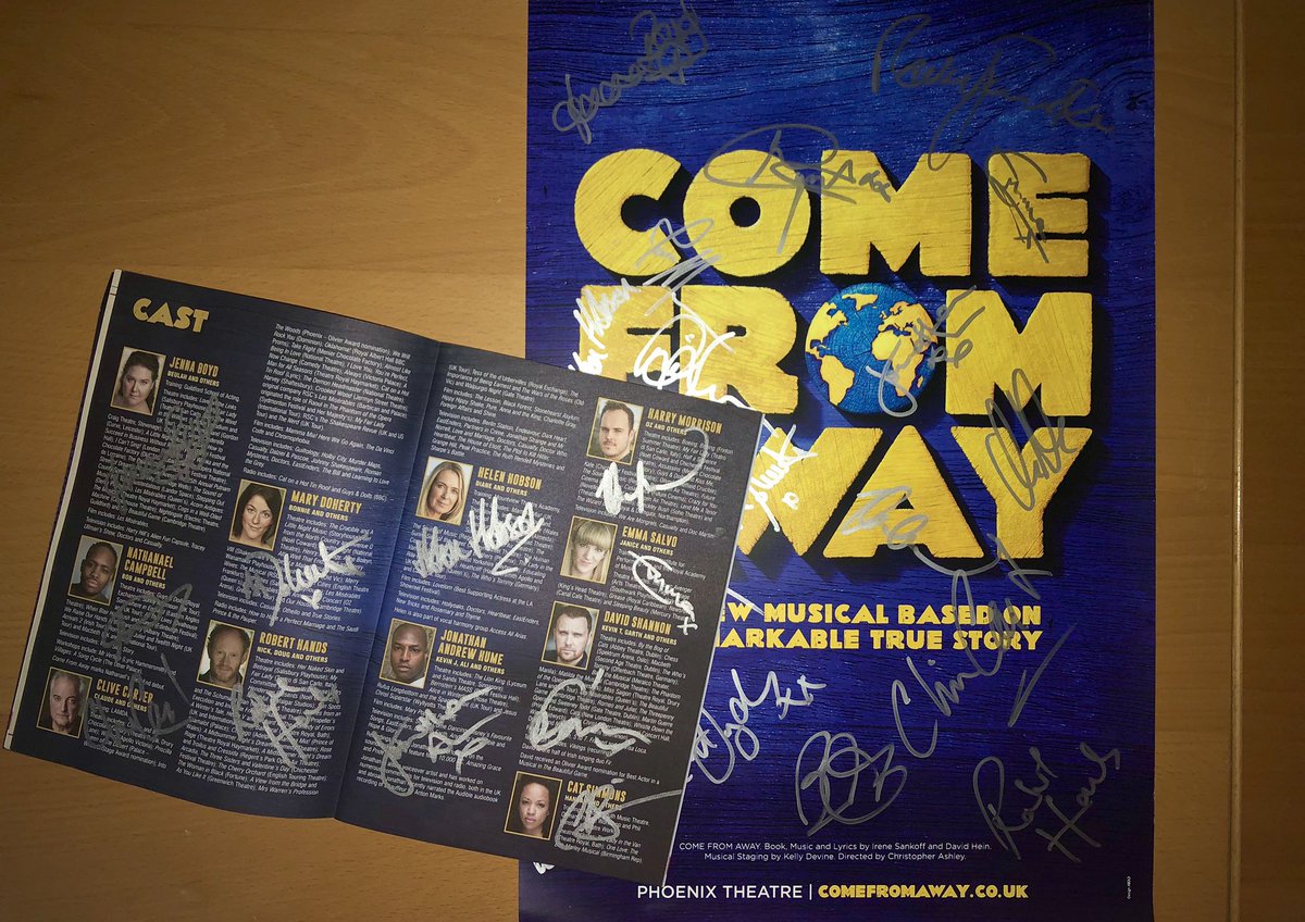 DCAntics's tweet photo. 🚨COMPETITION TIME🚨 

Attention Islanders! 💙💛🌎 who fancies winning a signed @ComeFromAwayUK poster &amp; programme? 

To win, all you have to do is like &amp; RT this post &amp; give us a follow!

Winner announced 20 Sept! 

Good luck #Competition #Giveaway #WeAllComeFomAway https://t.co/gl12PPpIIA