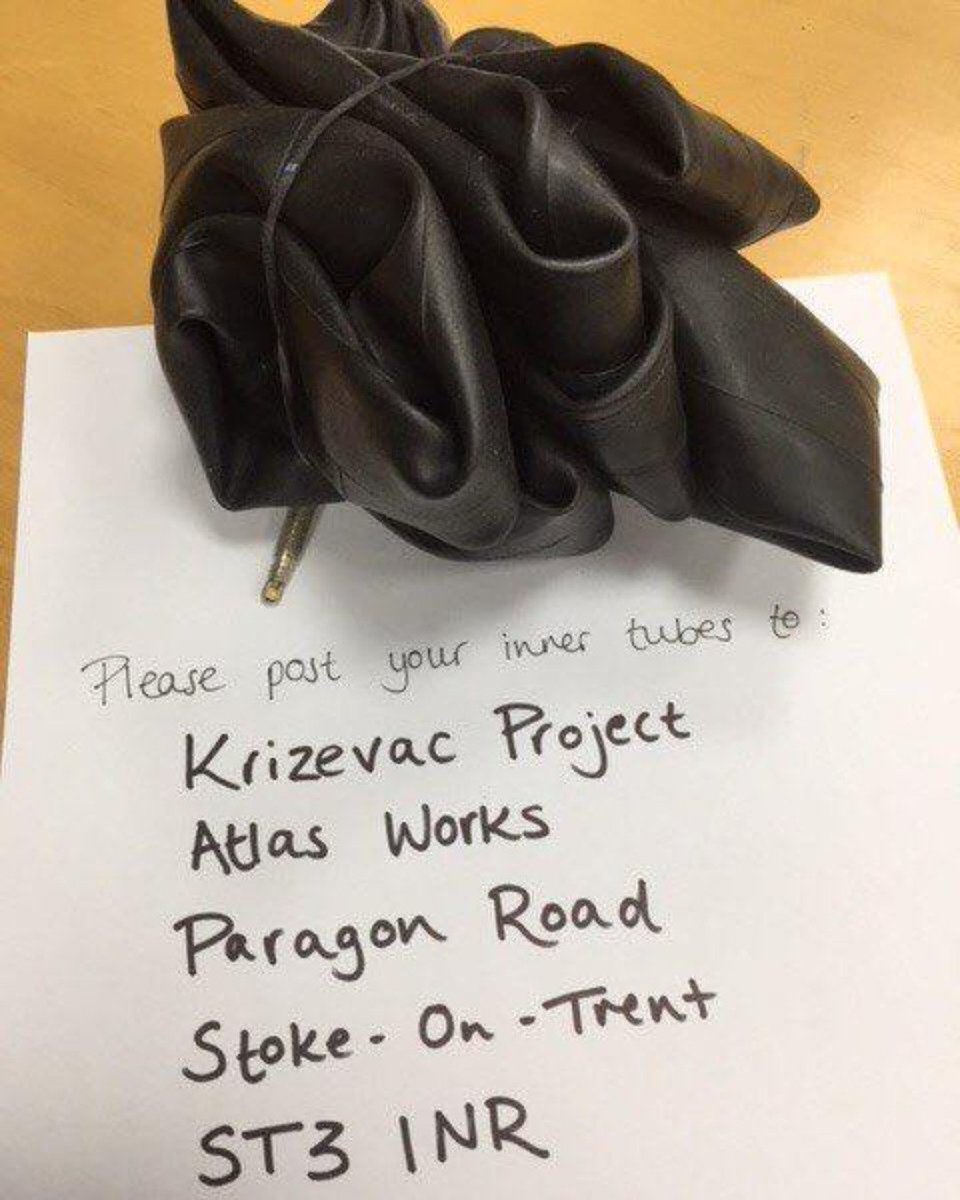 yippee! May your weekend rides be #puncture free, but if they’re not, don’t forget we are still on a mission to save every single #innertube from landfill. Please post em don’t bin em ♻️🚴😀
#recycle #cycling #bankholiday  ow.ly/RY7i50vIlbt