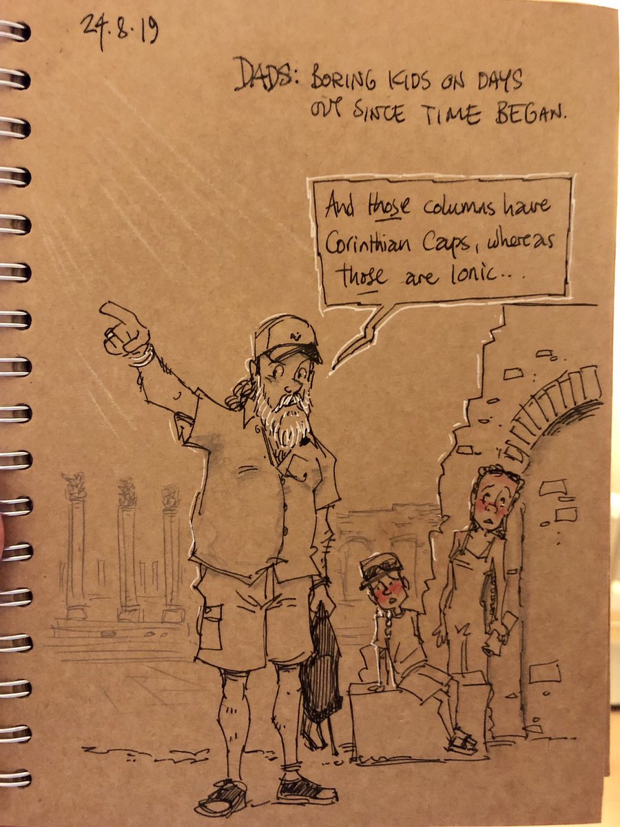 GaryScribbler's tweet image. Thing is, I LOVED hearing all that stuff as a kid. In fairness, it was hotter than a furnace today which didn’t exactly aid concentration! It was more about when the next ice cream would happen... #doodleaday #widowerlife #historyisfun