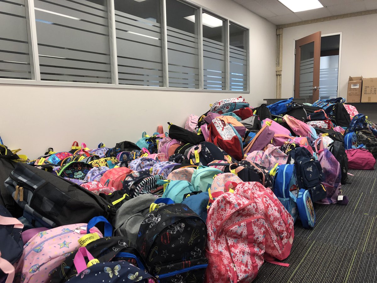 Huge SHOUT OUT to the entire #BackInClass cabinet, our TD colleagues who contributed to this years campaign along with our 60+ volunteers without whom non of this would be possible! 💚 How did we do? Find out Monday when we “Stuff the Bus” 🚌 #YouMakeTD #CommunityMatters