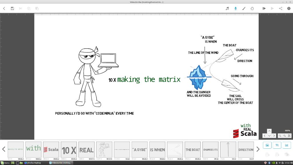 makingthematrix's tweet image. The episode #2, "The 'real programmer' myth" in the making.
#realprogrammer
#10xengineer
#MadeWithVideoScribe