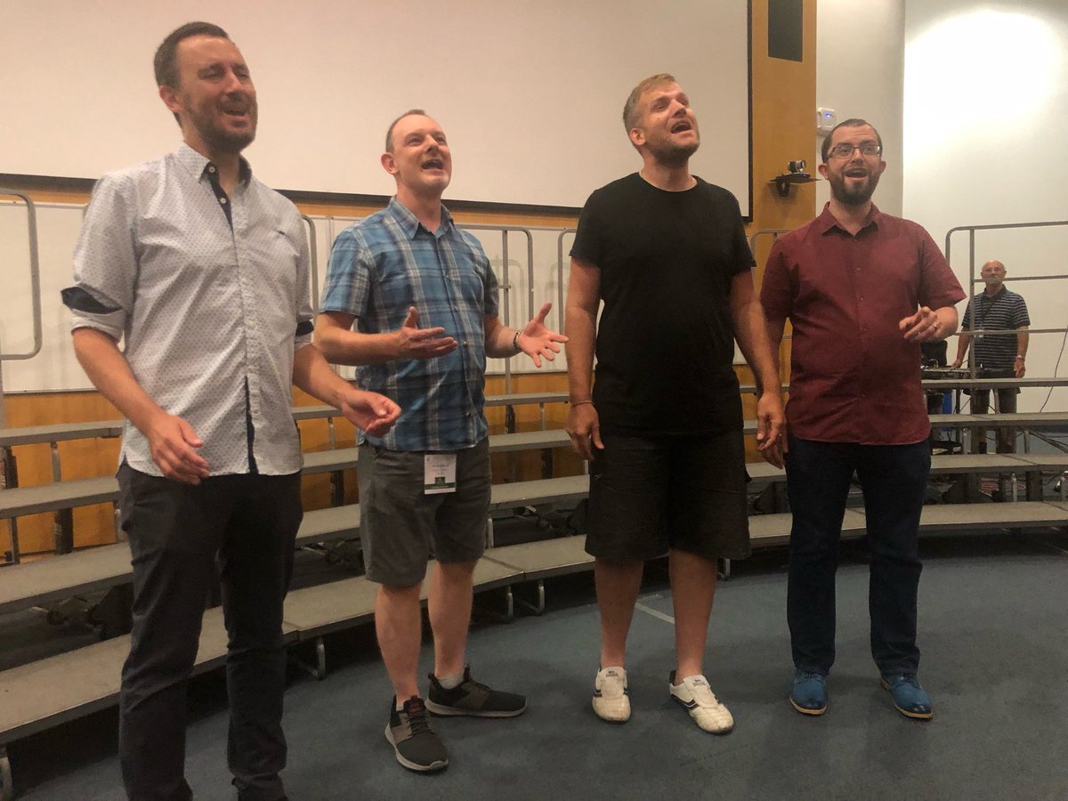 Act 16: Locksmiths British Association of Barbershop Singers 2018 Champions- Come Fly With Me. First time out with Mr Pole - AND WHAT A GREAT JOB! 

#BABSHC19 #SHOWTIME