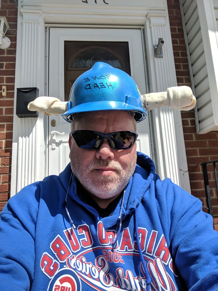 737fixer's tweet photo. The start of my trek to 2019 Fantasy Football Draft Party. Going to pass on this trophy to the next Bone Head. #sendupacrowsfoot #metra https://t.co/q4vjttIu11