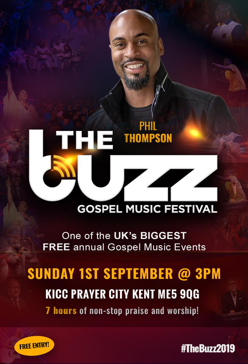 IGOCLive's tweet photo. "God will bless you with a future filled with hope; a future of success, not of suffering."
Don't miss #TheBuzz2019 gospel music festival with special ministration from Phil Thompson at #IGOC2019. It's free! @philsworship
Register for School of Ministry at https://t.co/vwVwmPErQJ https://t.co/D7m91QF7kH