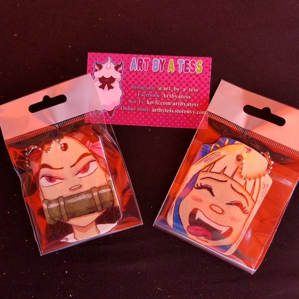 PenguinBus's tweet photo. another trade with #artbyatess 

#myheroacademia #demonslayer #supportlocalartists #shoplocal #anime #animeconvention #animeday  #animeday2019 https://t.co/tCHpseX9iX